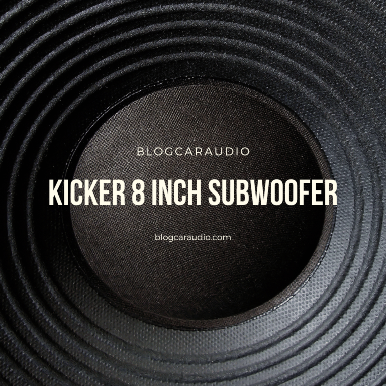 Kicker 8 Inch Subwoofer